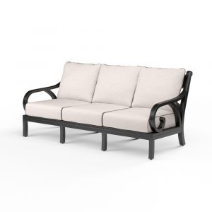 Sunset West - Monterey Sofa in Canvas Natural w/ Self Welt - SW3001-23-5404