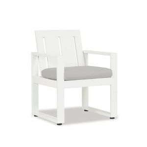Sunset West - Newport Dining Chair in Cast Silver, No Welt - SW4801-1-SLVR-STKIT
