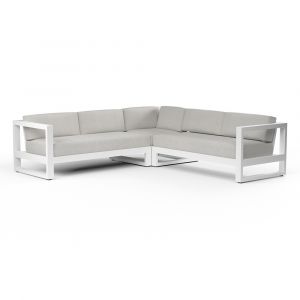 Sunset West - Newport Sectional in Cast Silver, No Welt - SW4801-SEC-SLV-STKIT