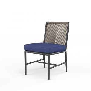 Sunset West - Pietra Armless Dining Chair in Echo Midnight, No Welt - SW4601-1A-8076