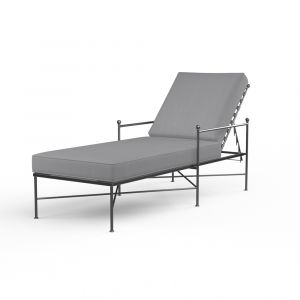 Sunset West - Provence Chaise Lounge in Canvas Granite w/ Self Welt - SW3201-9-5402