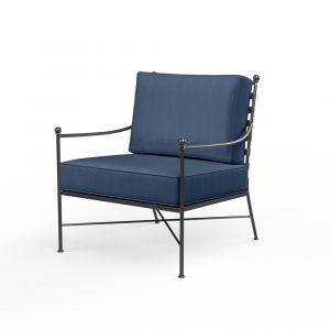 Sunset West - Provence Club Chair in Spectrum Indigo w/ Self Welt - SW3201-21-48080