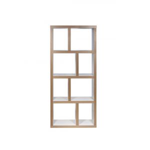 TEMAHOME - Berlin 4 Levels Bookcase 70 Cm in Pure White / Plywood - 9500318108