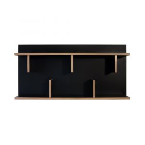 TEMAHOME - Bern 90 Wall Shelf in Black / Plywood - 9000318061