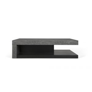 TEMAHOME - Detroit Coffee Table in Concrete and Pure Black - 9000625039
