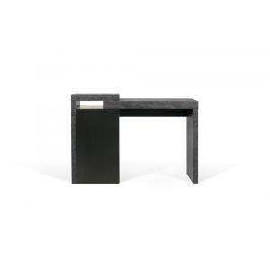 TEMAHOME - Detroit Console Desk in Concrete and Pure Black - 9500052835