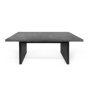 TEMAHOME - Detroit Dining Table in Concrete and Pure Black - 9000613494
