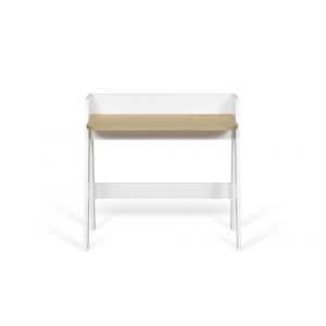 TEMAHOME - Fiore Desk in Light Oak and Pure White - 9003054242