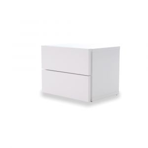 TEMAHOME - Float Night Stand with 2 Drawers in Pure White - 9300758768