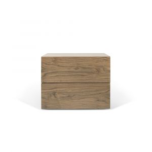 TEMAHOME - Float Night Stand with 2 Drawers in Walnut - 9303758065