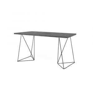 TEMAHOME - Flow Desk in Concrete Look / Black Steel - 9500054051