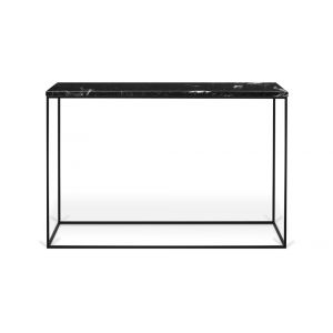 TEMAHOME - Gleam Marble-Top Console in Black Marble / Black - 9500628900