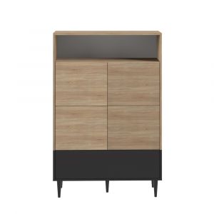 TEMAHOME - Horizon High Sideboard in Natural Oak Color / Black - X4150X0707A01