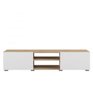 TEMAHOME - Podium 140 TV Stand with doors in White / Oak Color - E3153A3421A00