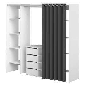TEMAHOME - Tom Clothes Storage System - 2 Columns & Shoe Cabinet in White / Grey - X4320X2193R00