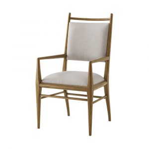 Theodore Alexander - Nova Dining Arm Chair II in Dawn Finish - (Set of 2) - TAS41024-1BYB