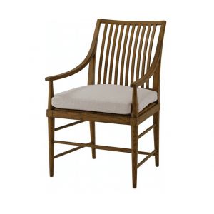 Theodore Alexander - Nova Dining Arm Chair III in Dusk Finish - (Set of 2) - TAS41025-1BUT