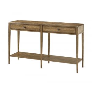 Theodore Alexander - Nova Two Frieze Drawers Console Table in Dawn Finish - TAS53037-C253