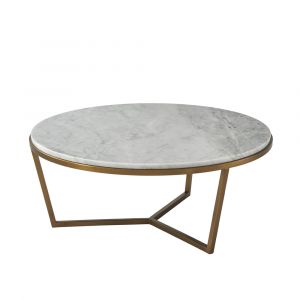 Theodore Alexander - TA Studio No. 4 Small Fisher Round Cocktail Table Marble - TAS51035-C096