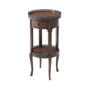 Theodore Alexander - Walnut Circle Accent Table - 5000-029