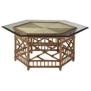 Tommy Bahama Home - Island Estate Key Largo Cocktail Table With Glass Top - 01-0531-947C