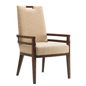 Tommy Bahama Home - Island Fusion Coles Bay Arm Chair in Gold Geometric Fabric - 01-0556-885-01