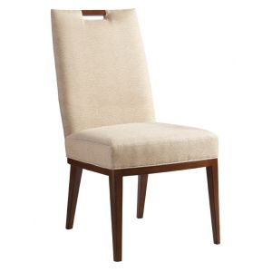 Tommy Bahama Home - Island Fusion Coles Bay Side chair in Gold Geometric Fabric - 01-0556-884-01