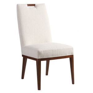 Tommy Bahama Home - Island Fusion Coles Bay Side chair in Off White Fabric - 01-0556-884-02