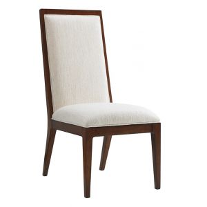 Tommy Bahama Home - Island Fusion Natori Slat Back Side Chair in Off White Fabric - 01-0556-880-02