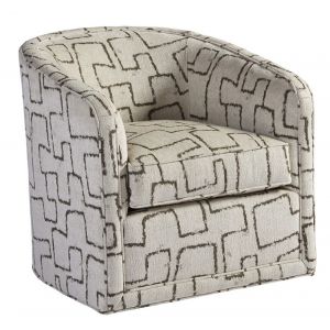Tommy Bahama Home - Los Altos Colton Swivel Chair in Ivory and Brown - 01-7277-11SW-40