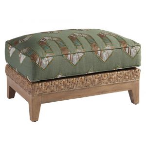 Tommy Bahama Home - Los Altos Danville Ottoman in Green and Brown - 01-1930-44-40