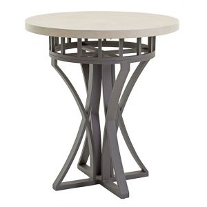 Tommy Bahama Outdoor - Cypress Point Ocean Terrace Round High/Low Bistro Table With Weatherstone Top - 01-3900-873