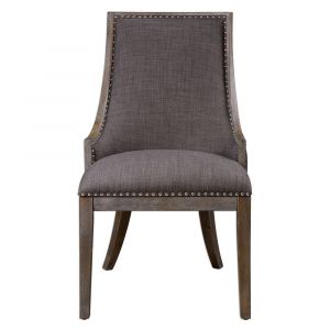 Uttermost - Aidrian Charcoal Gray Accent Chair - 23305
