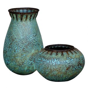 Uttermost - Bisbee Turquoise Vases (Set of 2) - 17111