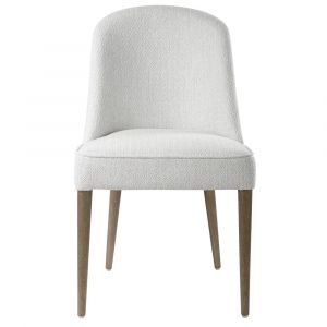 Uttermost - Brie Armless Chair, White,Set of 2 - 23558-2