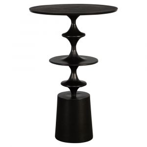 Uttermost - Flight Textured Black Accent Table - 22921