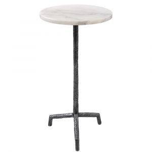 Uttermost - Puritan White Marble Drink Table - 22897