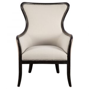 Uttermost - Sandy Wing Back Armchair - 23073