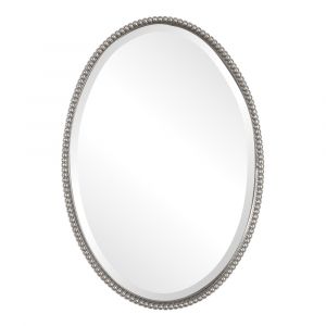 Uttermost - Sherise Brushed Nickel Oval Mirror - 01102-B