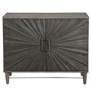 Uttermost - Shield Gray Oak 2 Door Cabinet - 25085