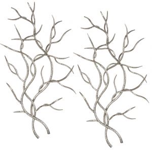 Uttermost - Silver Branches Wall Art (Set of 2) - 04053