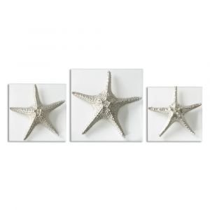 Uttermost - Silver Starfish Wall Art (Set of 3) - 01129