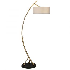 Uttermost - Vardar Curved Brass Floor Lamp - 28089-1
