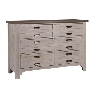 Vaughan Bassett - Bungalow Double Dresser with 6 Drawers in Dover Grey/Folkstone - 741-001