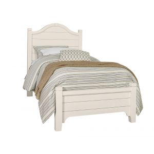 Vaughan Bassett - Bungalow Twin Arched Bed in Lattice White - 744-338-833-900
