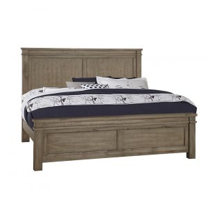 Vaughan Bassett - Cool Rustic California King Mansion Bed in Stone Grey - 172-661-166-944-MS2