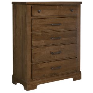 Vaughan Bassett - Cool Rustic Chest with 5 Drawers in Amber - 174-115