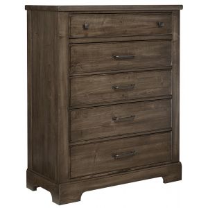 Vaughan Bassett - Cool Rustic Chest with 5 Drawers in Mink - 170-115