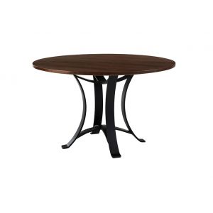 Vaughan Bassett - Crafted Cherry - Artisan and Post 48 Inch Round Table W/ Metal Base - 150-048-200