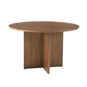 Vaughan Bassett - Crafted Cherry - Artisan and Post 48 Inch Round Table W/ Wood Base - 151-048-148